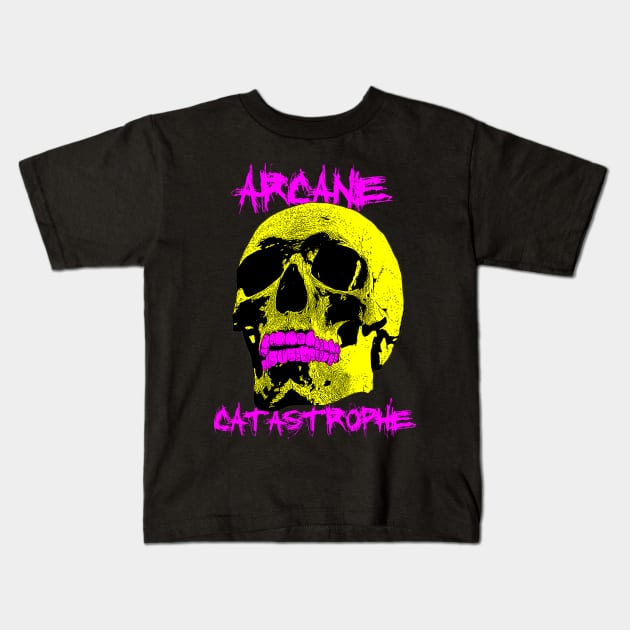 Arcane Catastrophe Kids T-Shirt by Mark of the Black Dog